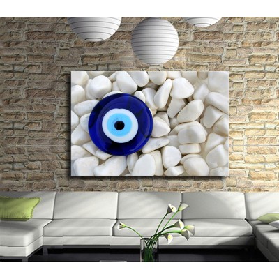 Nazar Değmesin Modern Soyut Kanvas Tablo