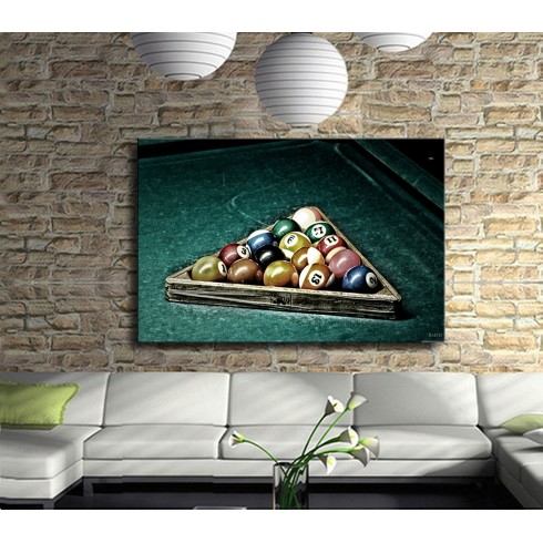 Bilardo Topları Modern Kanvas Tablo Bilardo Topları Modern Kanvas Tablo