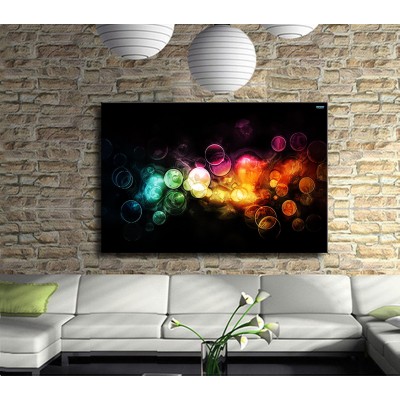 Renkli Baloncuklar Soyut Kanvas Tablo