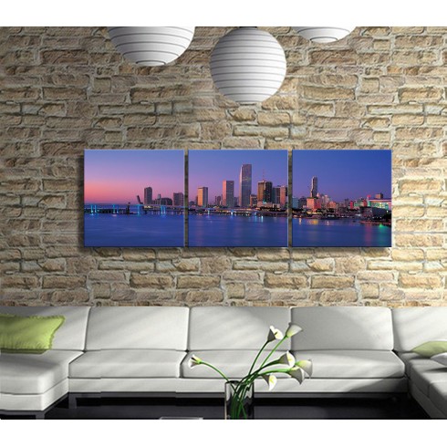Uzak Diyarlar Panoramik 3 Parça Kanvas Tablo Uzak Diyarlar Panoramik 3 Parça Kanvas Tablo