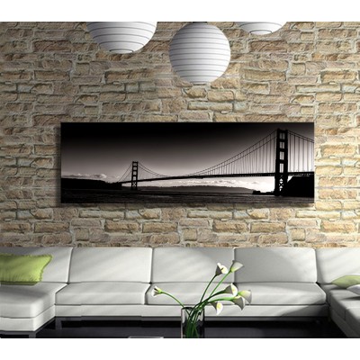 Köprü Manzarası Panoramik Kanvas Tablo