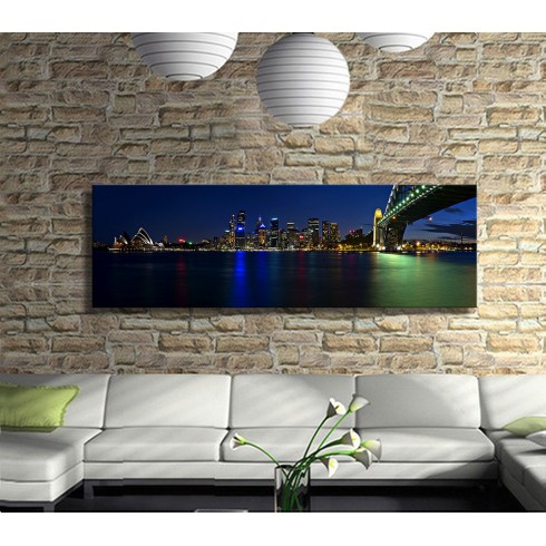 Sydney Şehir Manzarası Panoramik Kanvas Tablo Sydney Şehir Manzarası Panoramik Kanvas Tablo