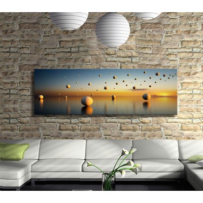 Dekoratif Toplar Panoramik Kanvas Tablo