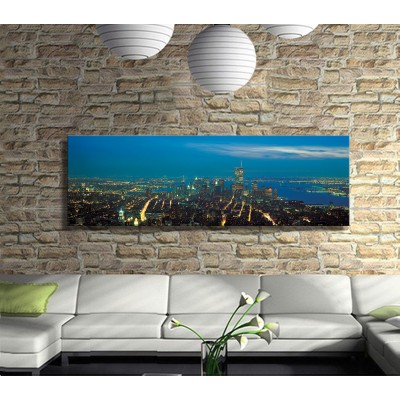 Uçaktan Bakar Gibi Panoramik Kanvas Tablo