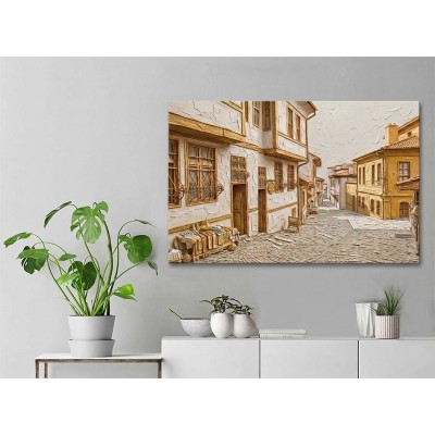Eskişehir Odunpazarı Evleri Sanatsal Kanvas Tablo