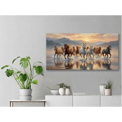 At Sürüsü Kanvas Tablo