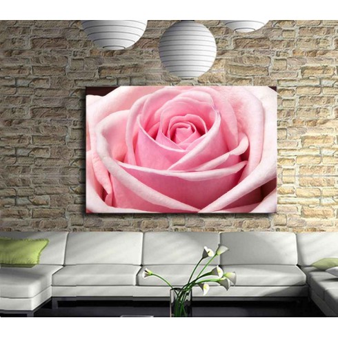 Pembe Katlar Kanvas Tablo