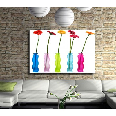 Vazo Çiçek Kanvas Tablo