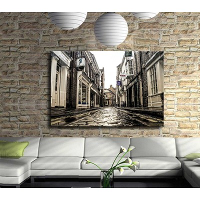 İngiltere Sokakları Kanvas Tablo
