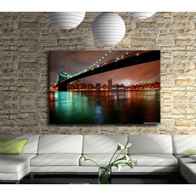 Newyork Köprü Manzarası Kanvas Tablo 1