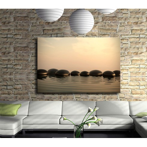 Spa Taşları Kanvas Tablo Spa Taşları Kanvas Tablo