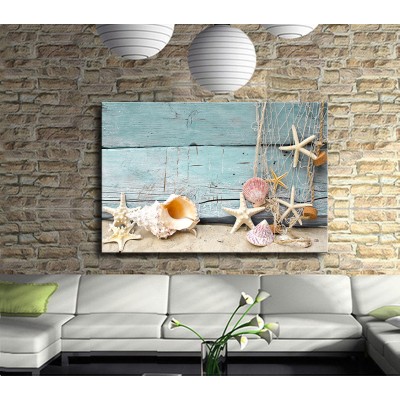 Deniz Canlılarından Denizi Dinlemek Kanvas Tablo