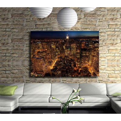 Gece New York Manzarası Kanvas Tablo 
