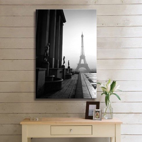 Eyfel Kulesi Paris Dikey Kanvas Tablo