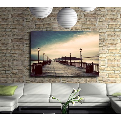 Sonsuzluğa Uzanan İskele Kanvas Tablo