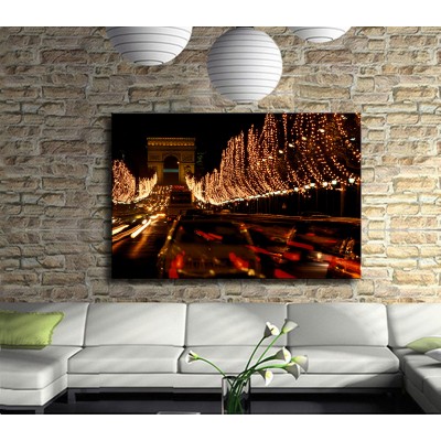 Gecenin İçinde London Köprüsü Kanvas Tablo 