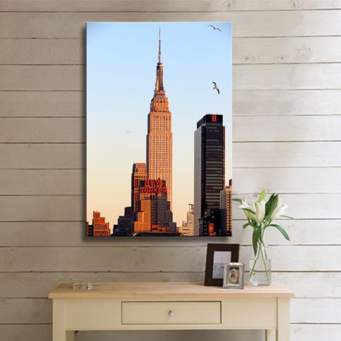 Manhattan New York Dikey Kanvas Tablo Manhattan New York Dikey Kanvas Tablo