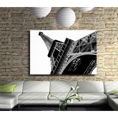 Eyfel Kulesi Siyah Beyaz Kanvas Tablo 