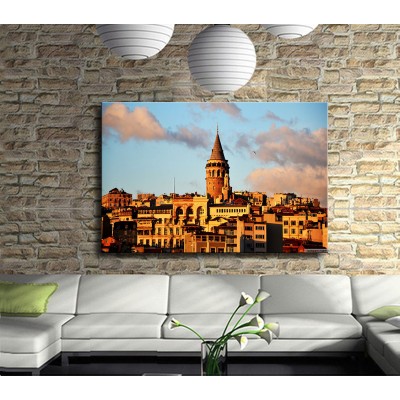 İstanbul Galata Kulesi Soft Kanvas Tablo 
