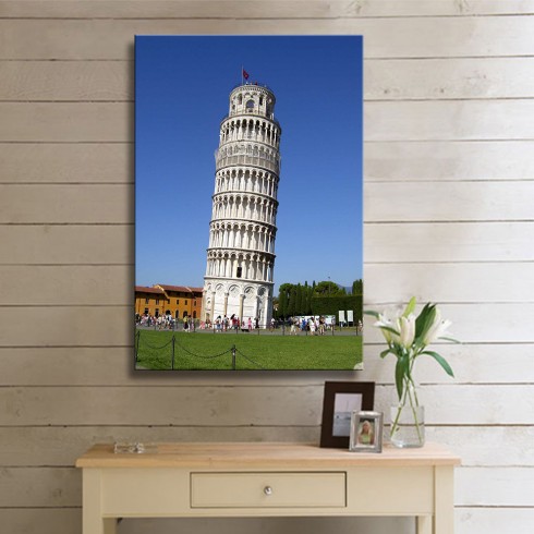 Pisa Kulesi Ziyareti Dikey Kanvas Tablo Pisa Kulesi Ziyareti Dikey Kanvas Tablo