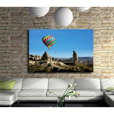 Kapadokya ve Hava Balonları Kanvas Tablo