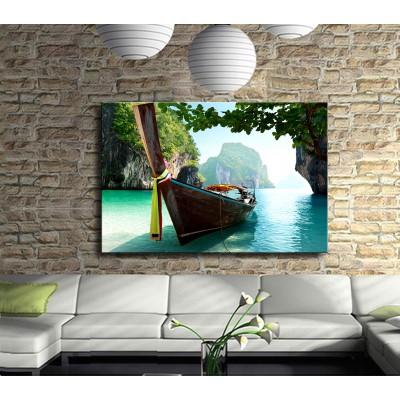 Mavi Tur Kanvas Tablo