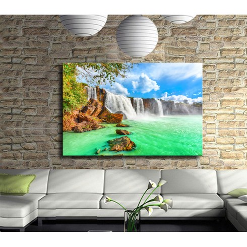 Doğal Şelaleler Kanvas Tablo