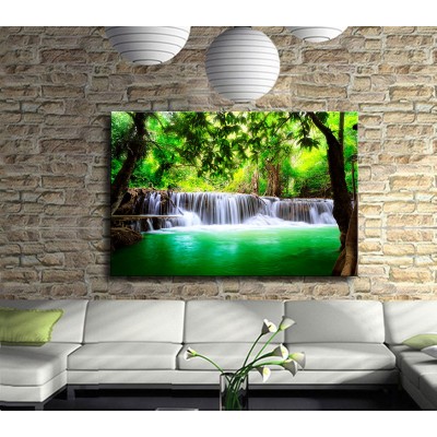 Şelale Parkı Kanvas Tablo