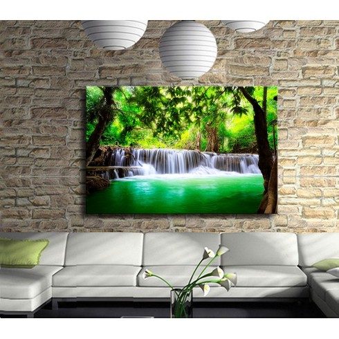 Şelale Parkı Kanvas Tablo