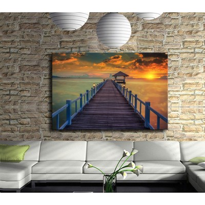 İskelede Buluşma Kanvas Tablo