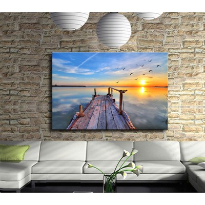 Halatlı İskele Kanvas Tablo