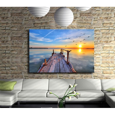 Halatlı İskele Kanvas Tablo Halatlı İskele Kanvas Tablo