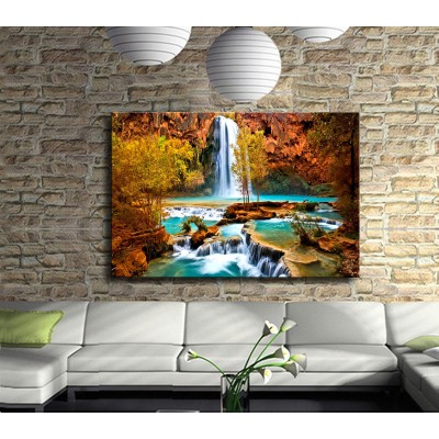 Doğada Sonbahar Kanvas Tablo